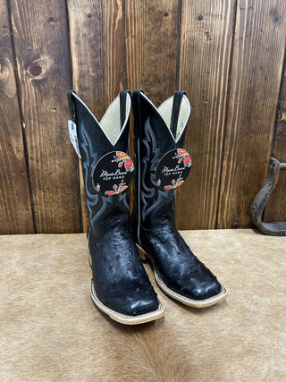 Women's Macie Bean Black FQ Ostrich Boot-Women's Boots-Macie Bean-Lucky J Boots & More, Women's, Men's, & Kids Western Store Located in Carthage, MO