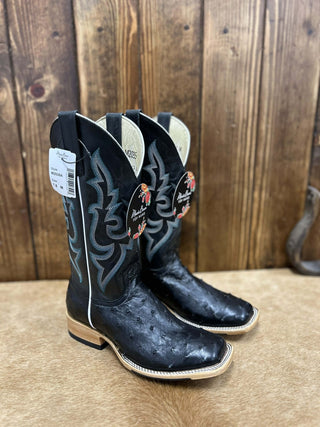 Women's Macie Bean Black FQ Ostrich Boot-Women's Boots-Macie Bean-Lucky J Boots & More, Women's, Men's, & Kids Western Store Located in Carthage, MO