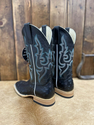 Women's Macie Bean Black FQ Ostrich Boot-Women's Boots-Macie Bean-Lucky J Boots & More, Women's, Men's, & Kids Western Store Located in Carthage, MO