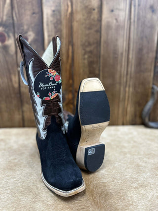 Women's Macie Bean Black Suede Boot-Women's Boots-Macie Bean-Lucky J Boots & More, Women's, Men's, & Kids Western Store Located in Carthage, MO