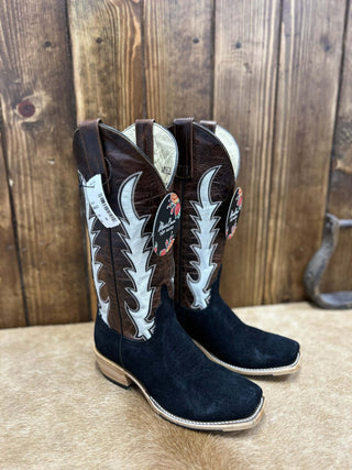 Women's Macie Bean Black Suede Boot-Women's Boots-Macie Bean-Lucky J Boots & More, Women's, Men's, & Kids Western Store Located in Carthage, MO