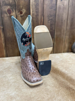 Women's Macie Bean Kango Tobacco FQ Ostrich Boot-Women's Boots-Macie Bean-Lucky J Boots & More, Women's, Men's, & Kids Western Store Located in Carthage, MO