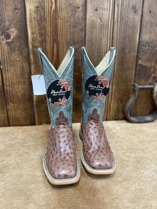 Women's Macie Bean Kango Tobacco FQ Ostrich Boot-Women's Boots-Macie Bean-Lucky J Boots & More, Women's, Men's, & Kids Western Store Located in Carthage, MO