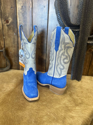 Women's R. Watson Neon Blue Boar Boot-Women's Boots-R. Watson-Lucky J Boots & More, Women's, Men's, & Kids Western Store Located in Carthage, MO