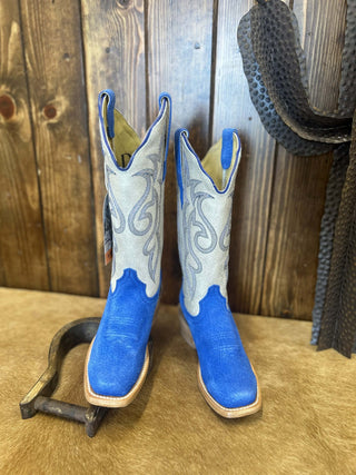 Women's R. Watson Neon Blue Boar Boot-Women's Boots-R. Watson-Lucky J Boots & More, Women's, Men's, & Kids Western Store Located in Carthage, MO
