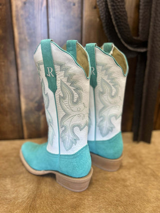 Women's R. Watson Turquoise Boar Boot-Women's Boots-R. Watson-Lucky J Boots & More, Women's, Men's, & Kids Western Store Located in Carthage, MO