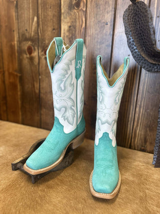 Women's R. Watson Turquoise Boar Boot-Women's Boots-R. Watson-Lucky J Boots & More, Women's, Men's, & Kids Western Store Located in Carthage, MO