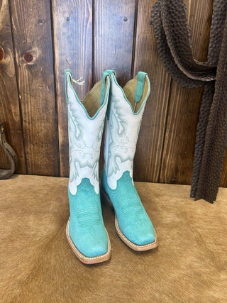 Women's R. Watson Turquoise Boar Boot-Women's Boots-R. Watson-Lucky J Boots & More, Women's, Men's, & Kids Western Store Located in Carthage, MO