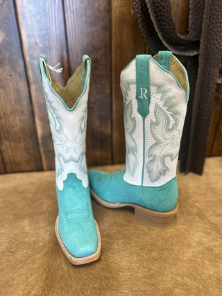 Women's R. Watson Turquoise Boar Boot-Women's Boots-R. Watson-Lucky J Boots & More, Women's, Men's, & Kids Western Store Located in Carthage, MO