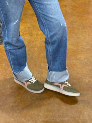 Women's Vervet Eva High Rise Cuffed Slim Wide Leg Jean - Lucky J Boots & More