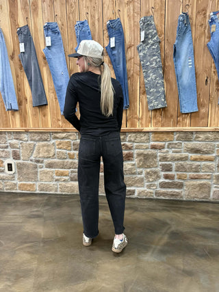 Women's Vervet Hannah High Rise Barrel Jean-Women's Denim-Flying Monkey-Lucky J Boots & More, Women's, Men's, & Kids Western Store Located in Carthage, MO