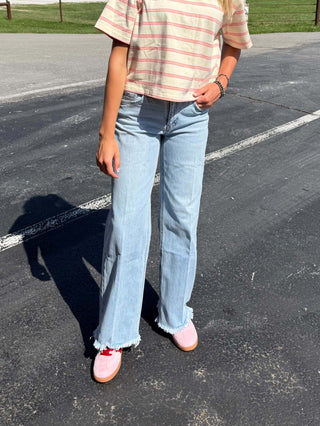 Women's Vervet Julia High Rise Wide Leg Jean - Lucky J Boots & More
