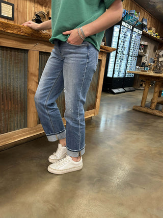 Women's Vervet Melissa Mid Rise Straight Jean-Women's Denim-Flying Monkey-Lucky J Boots & More, Women's, Men's, & Kids Western Store Located in Carthage, MO