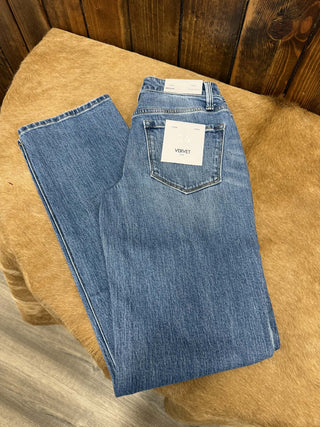 Women's Vervet Melissa Mid Rise Straight Jean-Women's Denim-Flying Monkey-Lucky J Boots & More, Women's, Men's, & Kids Western Store Located in Carthage, MO