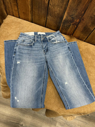 Women's Vervet Melissa Mid Rise Straight Jean-Women's Denim-Flying Monkey-Lucky J Boots & More, Women's, Men's, & Kids Western Store Located in Carthage, MO