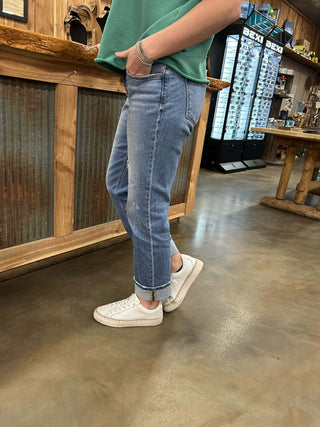 Women's Vervet Melissa Mid Rise Straight Jean-Women's Denim-Flying Monkey-Lucky J Boots & More, Women's, Men's, & Kids Western Store Located in Carthage, MO