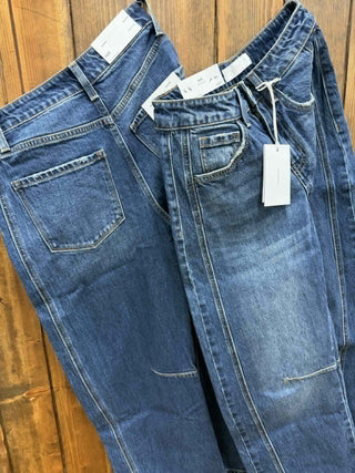 Women's Vervet Stella High Rise Barrel Jean-Women's Denim-Flying Monkey-Lucky J Boots & More, Women's, Men's, & Kids Western Store Located in Carthage, MO
