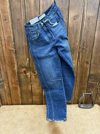 Women's Vervet Stella High Rise Barrel Jean-Women's Denim-Flying Monkey-Lucky J Boots & More, Women's, Men's, & Kids Western Store Located in Carthage, MO