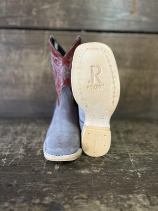 Youth R Watson Charcoal Rough Out Boot-Kids Boots-R. Watson-Lucky J Boots & More, Women's, Men's, & Kids Western Store Located in Carthage, MO