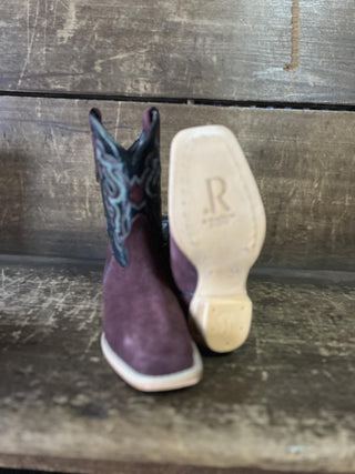 Youth R. Watson Rhubarb Rough Out Boot-Kids Boots-R. Watson-Lucky J Boots & More, Women's, Men's, & Kids Western Store Located in Carthage, MO