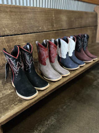 Youth R. Watson Rhubarb Rough Out Boot-Kids Boots-R. Watson-Lucky J Boots & More, Women's, Men's, & Kids Western Store Located in Carthage, MO