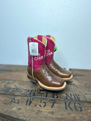 Youth Tin Haul All Points West Boot-Kids Boots-Tin Haul-Lucky J Boots & More, Women's, Men's, & Kids Western Store Located in Carthage, MO