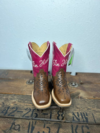 Youth Tin Haul All Points West Boot-Kids Boots-Tin Haul-Lucky J Boots & More, Women's, Men's, & Kids Western Store Located in Carthage, MO