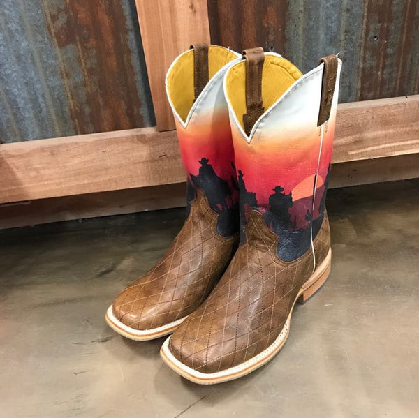 Men's Tin Haul Sunset Rider-Men's Boots-Tin Haul-Lucky J Boots & More, Women's, Men's, & Kids Western Store Located in Carthage, MO