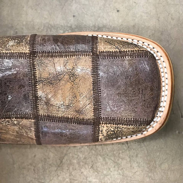 Men's Tin Haul Patchwork Money Makers-Men's Boots-Tin Haul-Lucky J Boots & More, Women's, Men's, & Kids Western Store Located in Carthage, MO