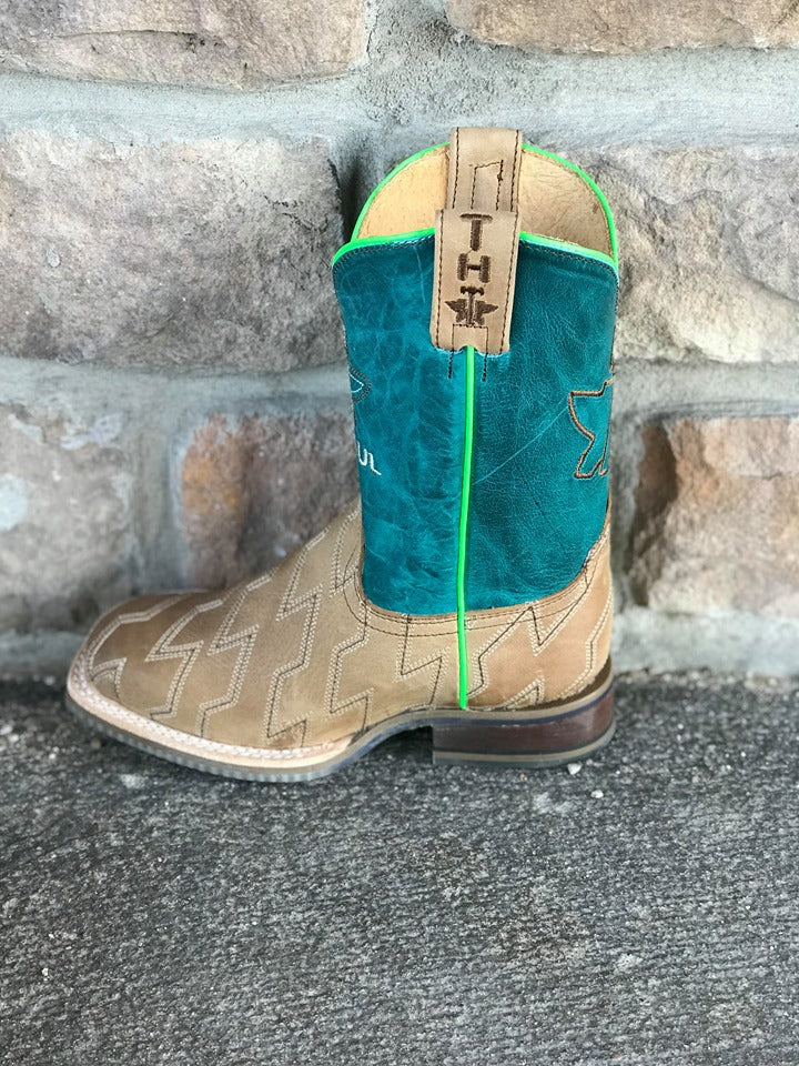 Kid's Horse Power Born To Be Fast Tin Haul Boots-Kids Boots-Tin Haul-Lucky J Boots & More, Women's, Men's, & Kids Western Store Located in Carthage, MO