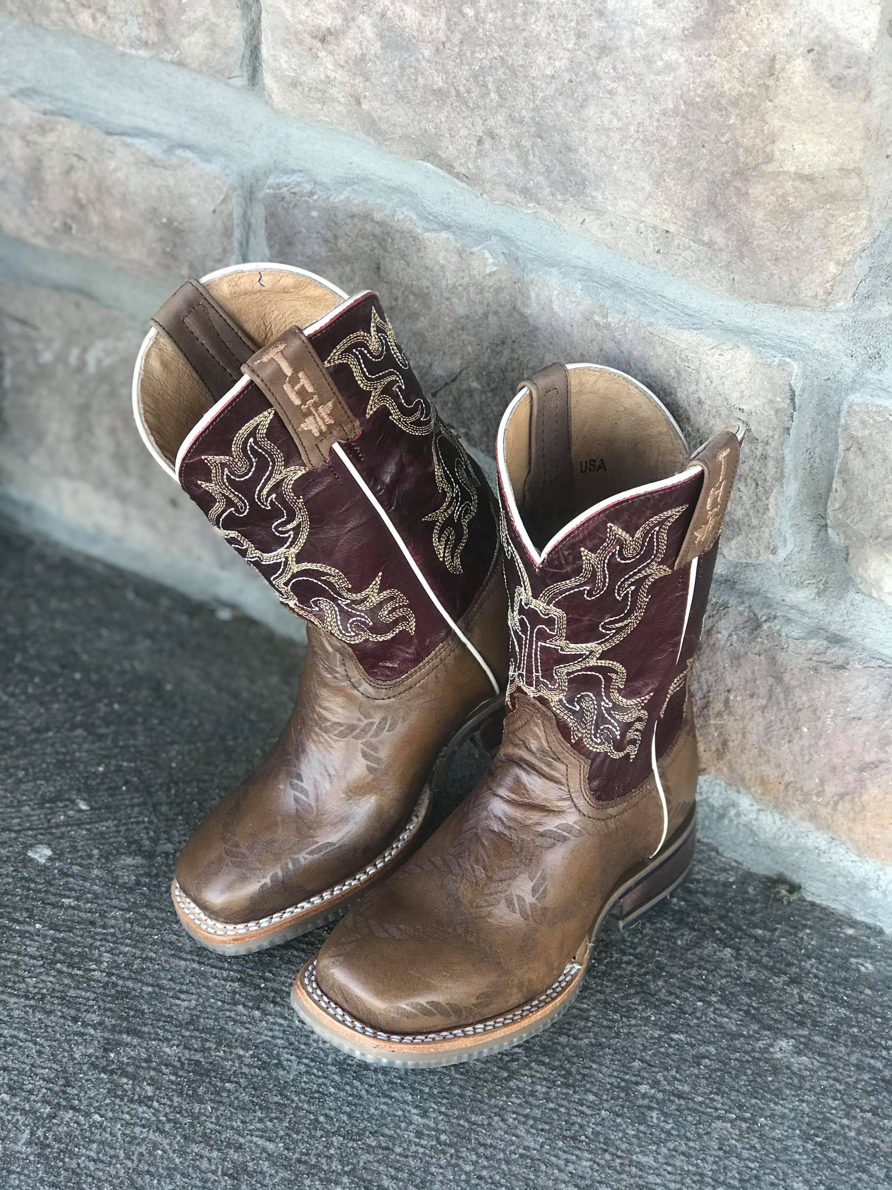 Kid's Just Rope It Tin Haul Boots-Kids Boots-Tin Haul-Lucky J Boots & More, Women's, Men's, & Kids Western Store Located in Carthage, MO