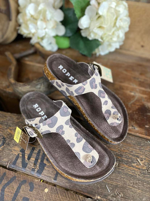 Womens Roper Helena Sandal in Brown-Women's Casual Shoes-Roper-Lucky J Boots & More, Women's, Men's, & Kids Western Store Located in Carthage, MO