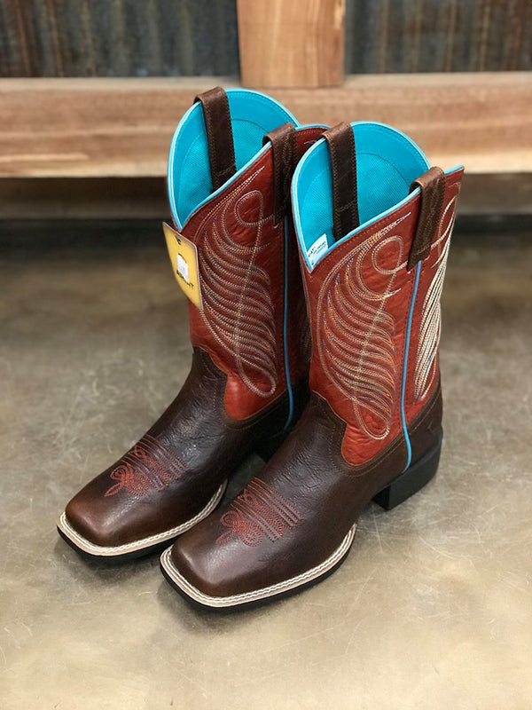 Women's Round Up Wide Square Toe Boot-Women's Boots-Ariat-Lucky J Boots & More, Women's, Men's, & Kids Western Store Located in Carthage, MO