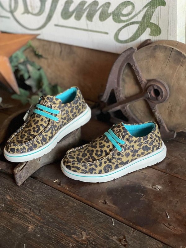 Ariat Youth Hilo Sparkle Leopard-Kids Casual Shoes-Ariat-Lucky J Boots & More, Women's, Men's, & Kids Western Store Located in Carthage, MO