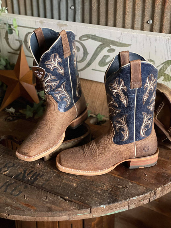 Men's Ariat Cowboss Square Toe Boot-Men's Boots-Ariat-Lucky J Boots & More, Women's, Men's, & Kids Western Store Located in Carthage, MO