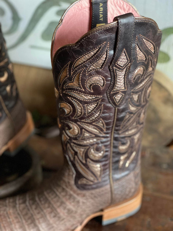 Ariat Women's Camencita Caiman Belly Boots-Women's Boots-Ariat-Lucky J Boots & More, Women's, Men's, & Kids Western Store Located in Carthage, MO