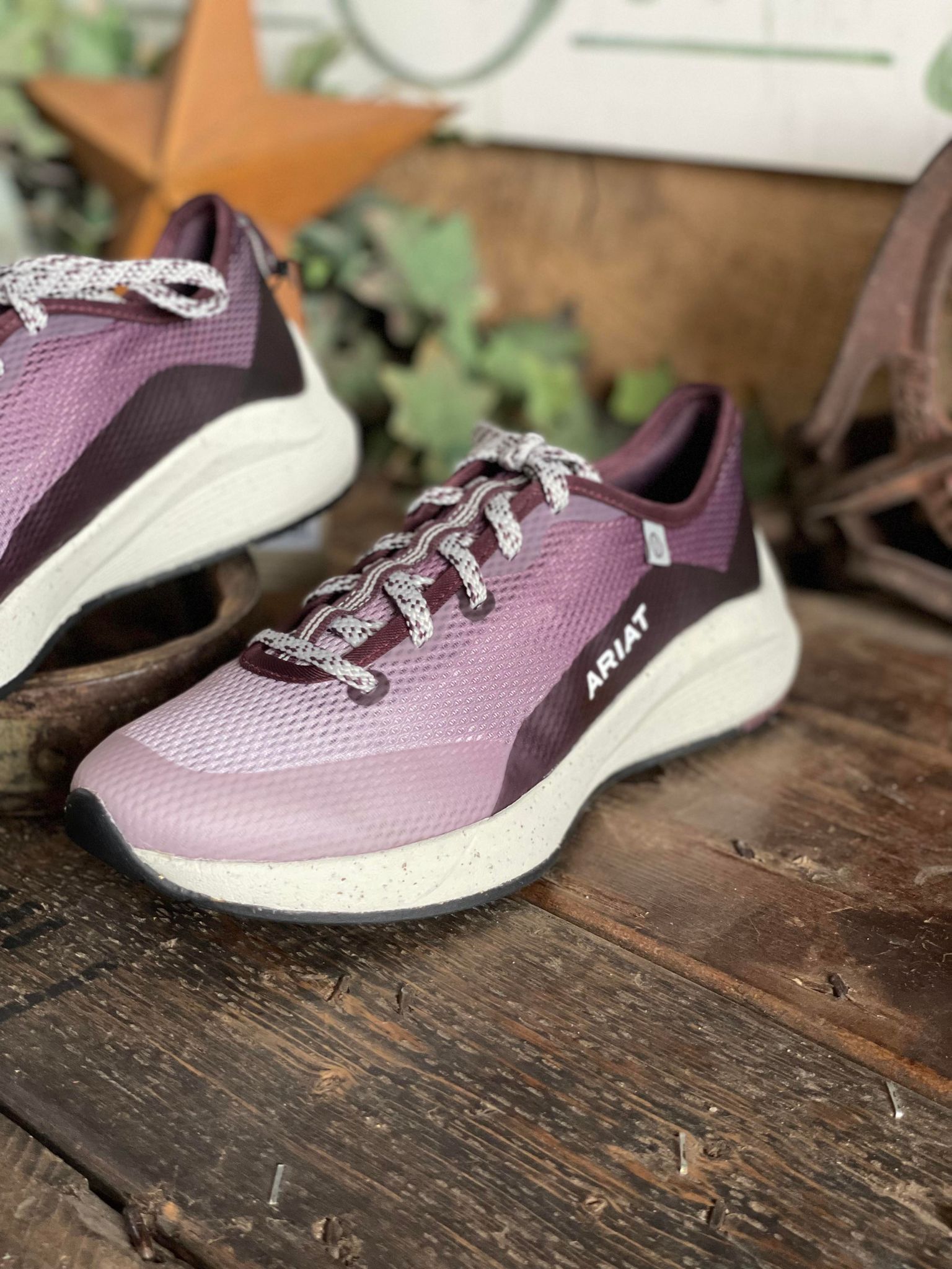 Women's Ariat Swiftrunner Sneaker in Winetasting *FINAL SALE*-Women's Casual Shoes-Ariat-Lucky J Boots & More, Women's, Men's, & Kids Western Store Located in Carthage, MO