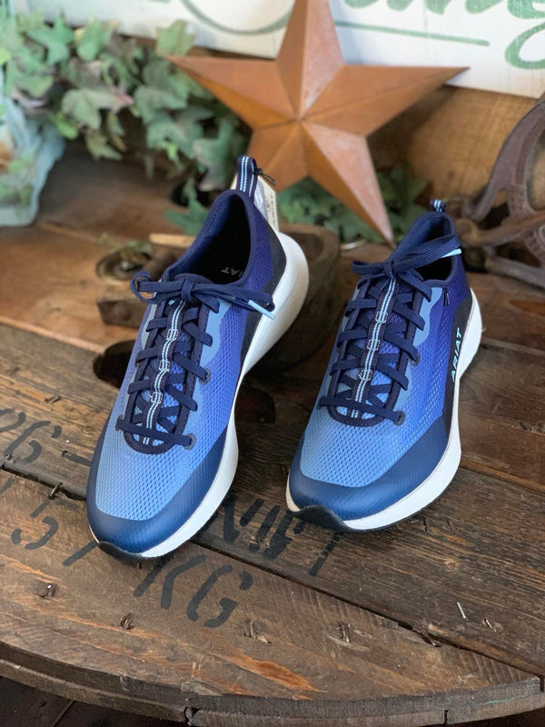 Mens Ariat Shift Runner Tennis Shoes in BlueWaves *FINAL SALE*-Men's Shoes-Ariat-Lucky J Boots & More, Women's, Men's, & Kids Western Store Located in Carthage, MO