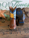Kids Ariat Lonestar Square Boot in Red Dirt and Road / Blue Waves-Kids Boots-Ariat-Lucky J Boots & More, Women's, Men's, & Kids Western Store Located in Carthage, MO