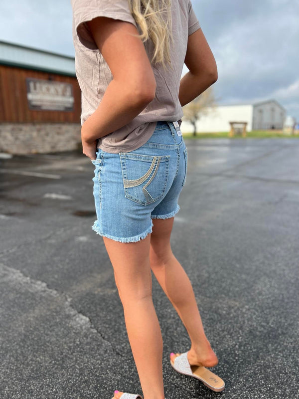 Ariat Women's 5" Nayla Shorts-Women's Denim-Ariat-Lucky J Boots & More, Women's, Men's, & Kids Western Store Located in Carthage, MO