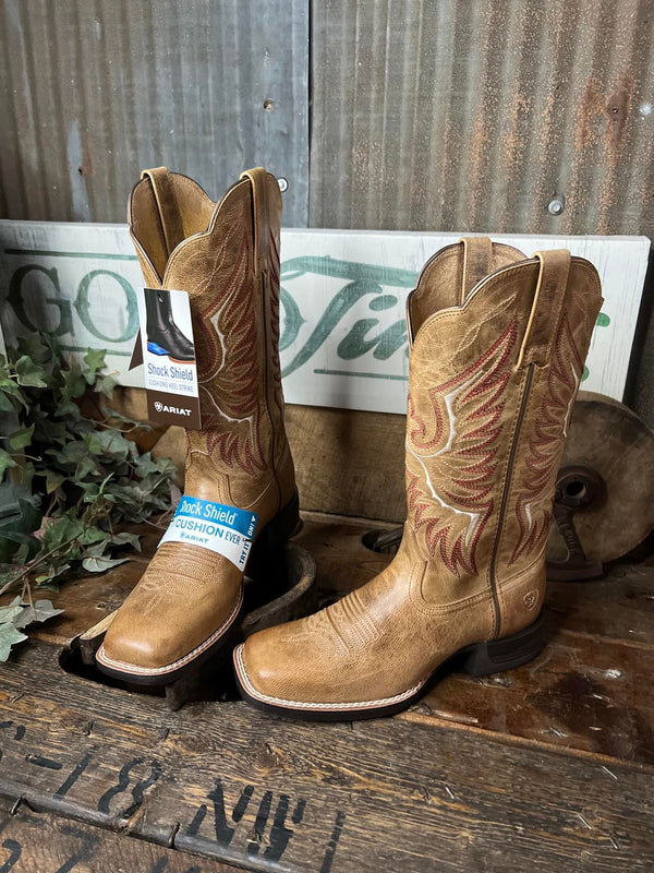 Womens Ariat Rockdale Square Toe Boot-Women's Boots-Ariat-Lucky J Boots & More, Women's, Men's, & Kids Western Store Located in Carthage, MO