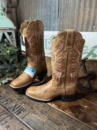 Womens Ariat Rockdale Square Toe Boot-Women's Boots-Ariat-Lucky J Boots & More, Women's, Men's, & Kids Western Store Located in Carthage, MO