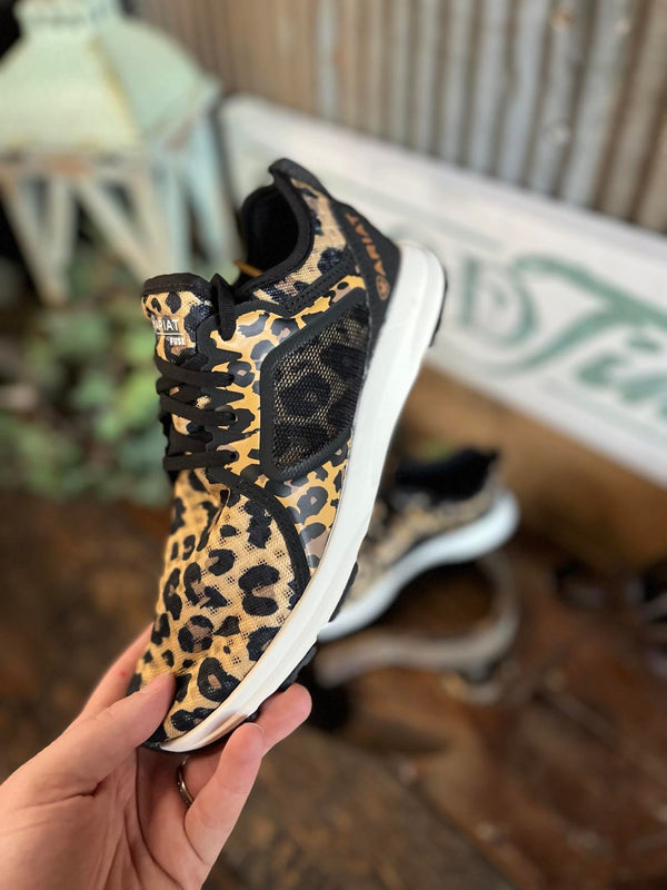 Ariat Womens Fuse Sneaker in Leopard *FINAL SALE*-Women's Casual Shoes-Ariat-Lucky J Boots & More, Women's, Men's, & Kids Western Store Located in Carthage, MO