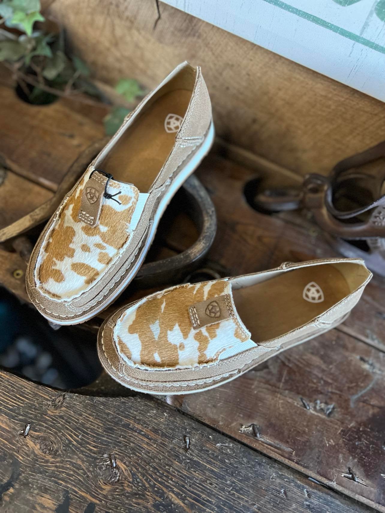 Women's Ariat Brown Cowhide Cruiser *FINAL SALE*-Women's Casual Shoes-Ariat-Lucky J Boots & More, Women's, Men's, & Kids Western Store Located in Carthage, MO