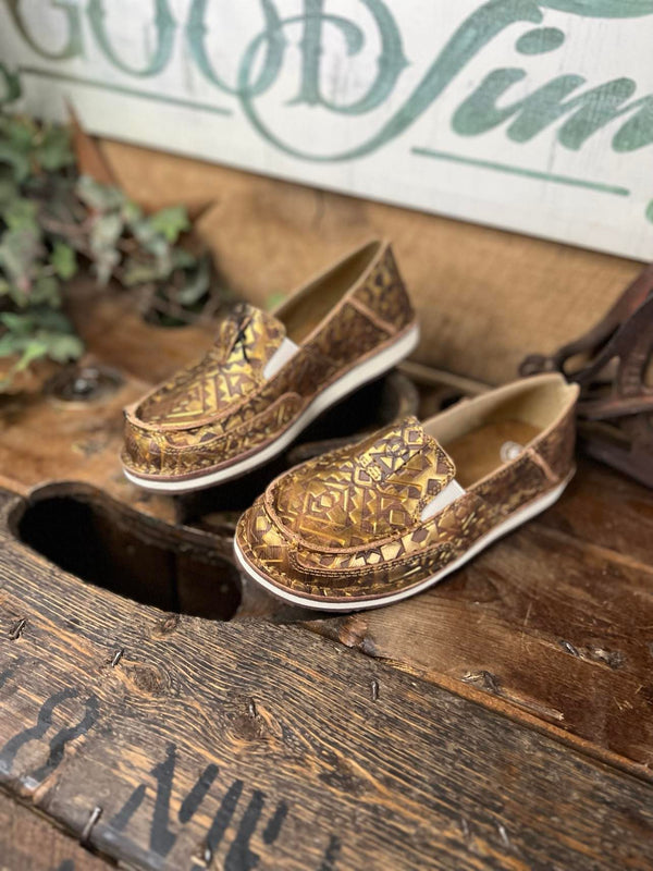 Ariat Women's Southwestern Tooled Cruiser Shoes *FINAL SALE*-Women's Casual Shoes-Ariat-Lucky J Boots & More, Women's, Men's, & Kids Western Store Located in Carthage, MO