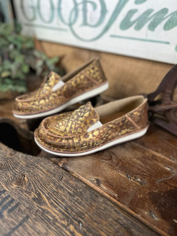Ariat Women's Southwestern Tooled Cruiser Shoes *FINAL SALE*-Women's Casual Shoes-Ariat-Lucky J Boots & More, Women's, Men's, & Kids Western Store Located in Carthage, MO