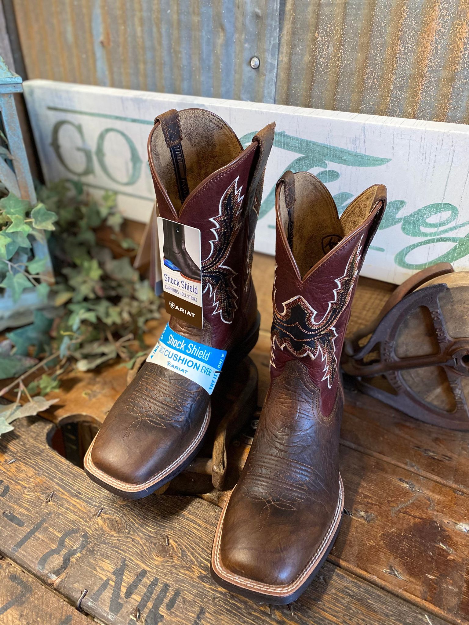 Mens Ariat Pay Window Square Toe Boot-Men's Boots-Ariat-Lucky J Boots & More, Women's, Men's, & Kids Western Store Located in Carthage, MO