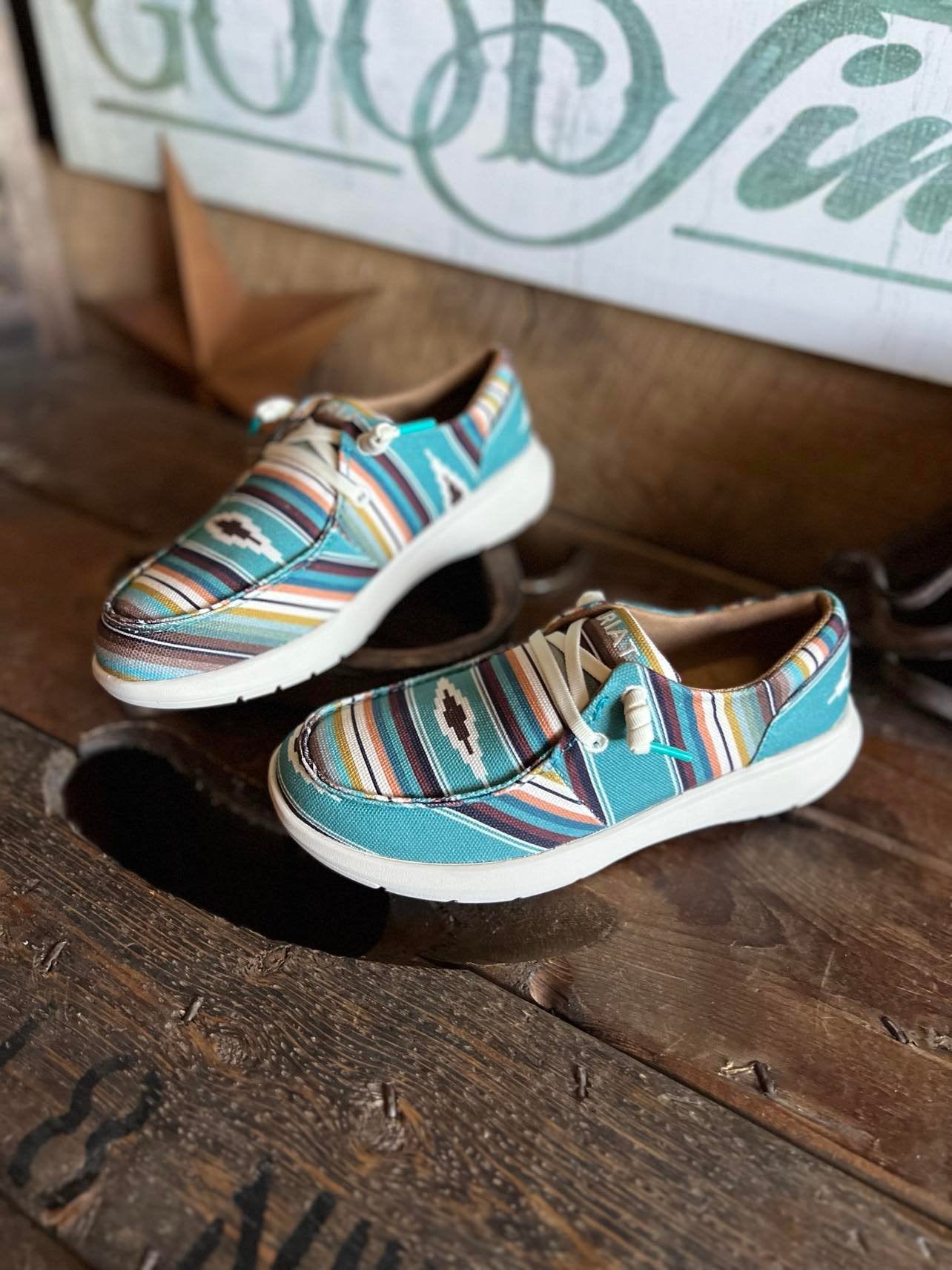 Ariat Women's Turquoise Serape Hilo *FINAL SALE*-Women's Casual Shoes-Ariat-Lucky J Boots & More, Women's, Men's, & Kids Western Store Located in Carthage, MO