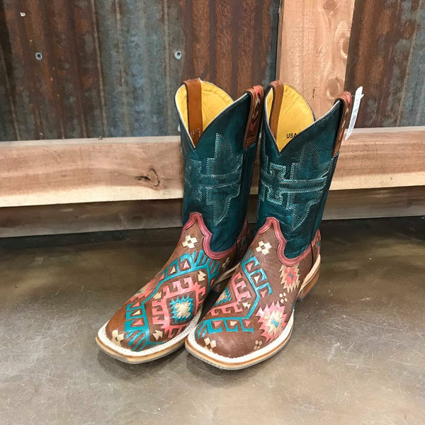 Women's Tin Haul Aztrina Boots-Women's Boots-Tin Haul-Lucky J Boots & More, Women's, Men's, & Kids Western Store Located in Carthage, MO