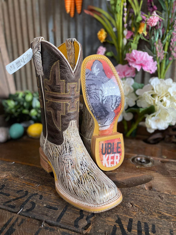 Women's Tin Haul Golden Tiger Square Toe Boot-Women's Boots-Tin Haul-Lucky J Boots & More, Women's, Men's, & Kids Western Store Located in Carthage, MO